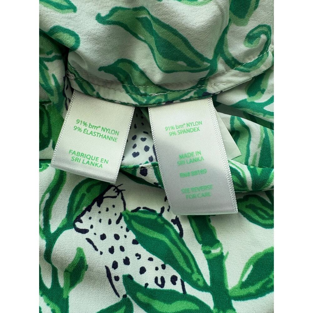 Lilly Pulitzer Kindra Dress in Fiddle Leaf Green Lil Escape Plan Size Small - Picture 9 of 9